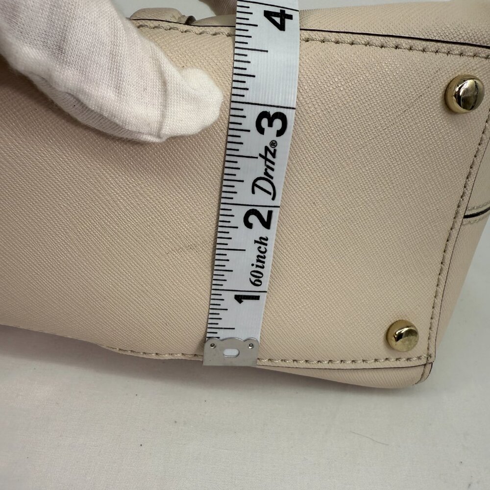 Kate Spade Newbury Lane Medium Satchel Saffiano Leather Cream - Picture 9 of 16